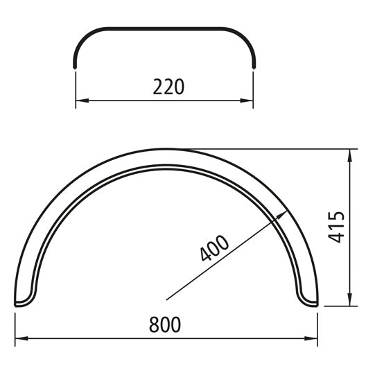Mudguards - ISTOFLEX H 2213 gold
