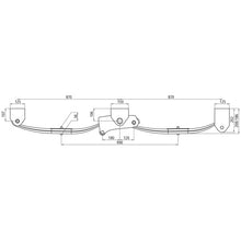 Parabolic spring unit GK 80/80 P-W