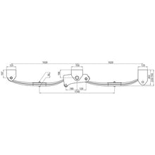 Parabolic spring unit GK 120/80L P-W