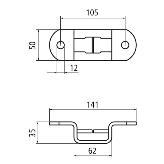 Insert pocket for brake cable T 64/C, loose