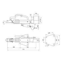 Overrunning device ZAF 2.0-2 with ball coupling for V-frame
