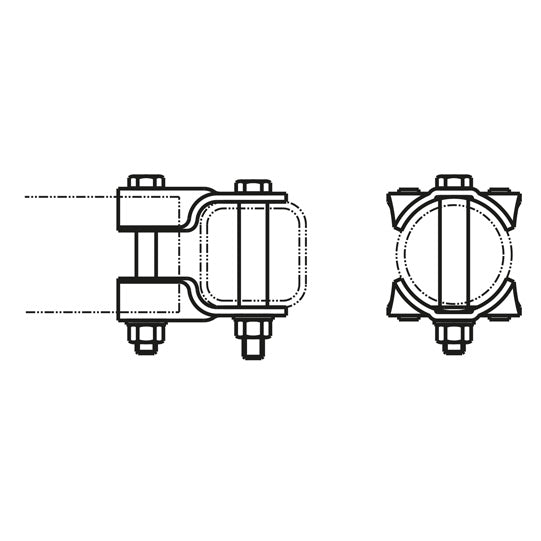 Clamping shells / 95 vkt.: 90 rd. single axle