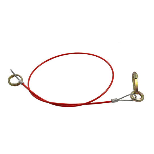 Breakaway cable w/ snap hook and ring, length 960 mm