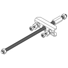 Single-axle brake linkage, for tube lengths up to 3000 mm