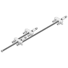 Tandem brake linkage, galvanized, for tube length up to 3000 mm