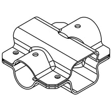 Clamping shells - 80 square for draw tube Ø 70/90 mm
