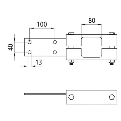 Drawbar connection, screwable