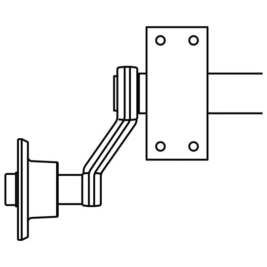 Rubber spring axle GFA 750/60 K, 4/57/100, w/o brake