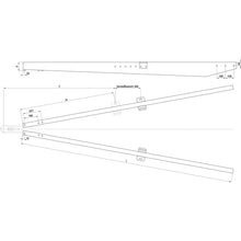Drawbars (drawbars) ZG 3500, 2500 mm long