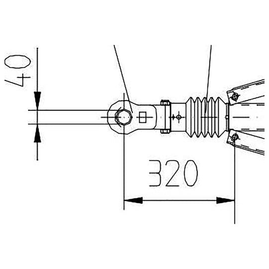 Overrunning device NA 35 D1 -for drawbars