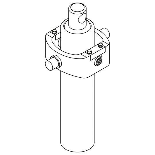 Tipping cylinder type TZE 2B 4505, stroke volume 1.7 l
