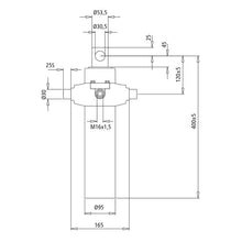 Tipping cylinder TZE 2B 6005, 2-stage, stroke volume 2.2 liters