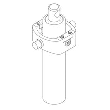 Tipping cylinder TZE 2B 6005, 2-stage, stroke volume 2.2 liters
