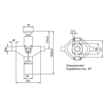 Tipping cylinder type TZE 4P 3213, stroke volume 4.0 l