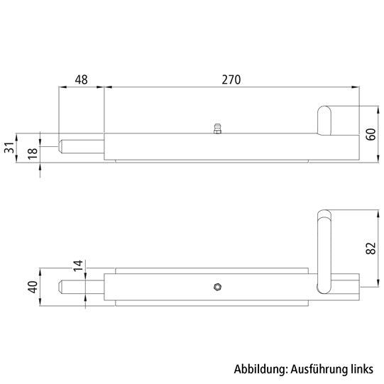 Jousipultti 2219/30 hitsauslevyllä, oikea, pohjamaalattu teräs.