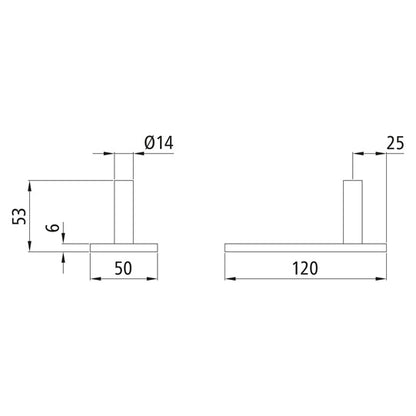 Simple tarpaulin tube holder, raw