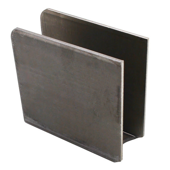 Insert pocket, open, 120 x 110 x 28 mm, raw steel
