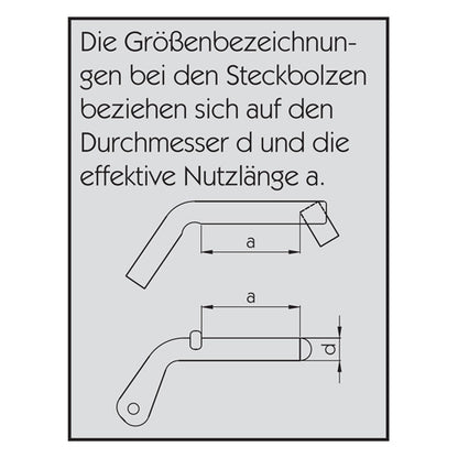 Socket pin 12 x 80 mm, w/ tongue, raw stl.