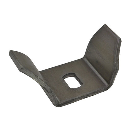Weld-on bracket size 1, raw stl., 107 x 5 mm