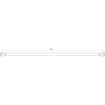 Tow bar, 32 t, bore 40/40, 2250 mm