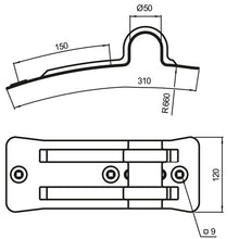 Bracket, short, galvanised, f. mudguard bracket type 500
