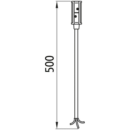 Supply cable P&amp;R system, 2-core, 0.5 m, open end, OEM