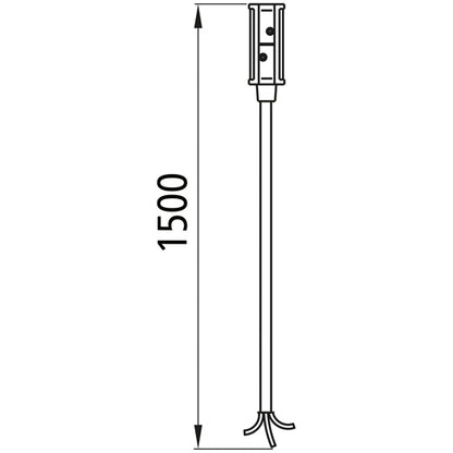 Supply cable P&amp;R system, 2-core, 1.5 m, open end, OEM