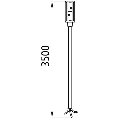 Supply cable P&amp;R system, 2-core, 3.5 m, open end, OEM