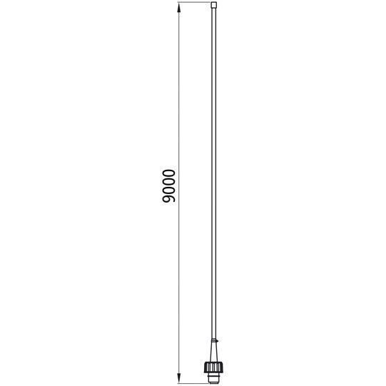 Flat cable set, left/right, P&amp;R, 2-pole ASS, 9000 mm