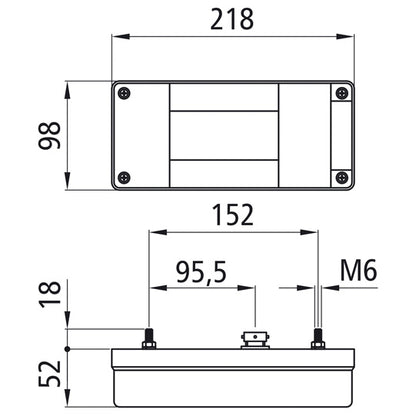 Midipoint I, 12 V, left, 5-pin bayonet