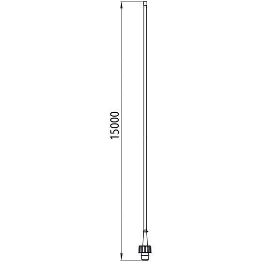 Flat cable set, left/right, 2-pin ASS, P&amp;R, 15000 mm, OEM