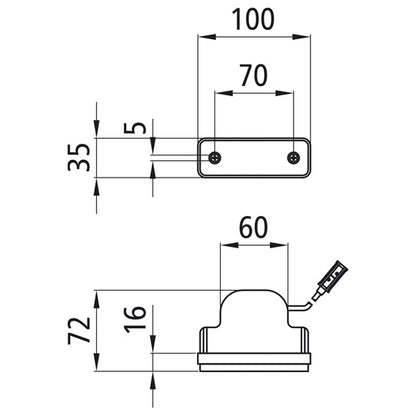 Flatpoint I LED, 24 V, SML, 1.50 m, P&R