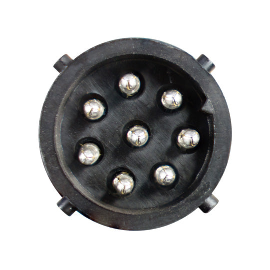Connector set 8-pin bayonet, pin, black