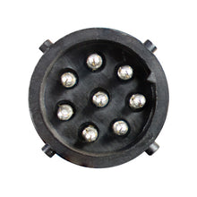 Connector set 8-pin bayonet, pin, black