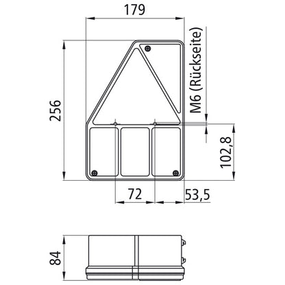 Earpoint I, 12 V, left, 5-pin bayonet, with triangle, with NSL