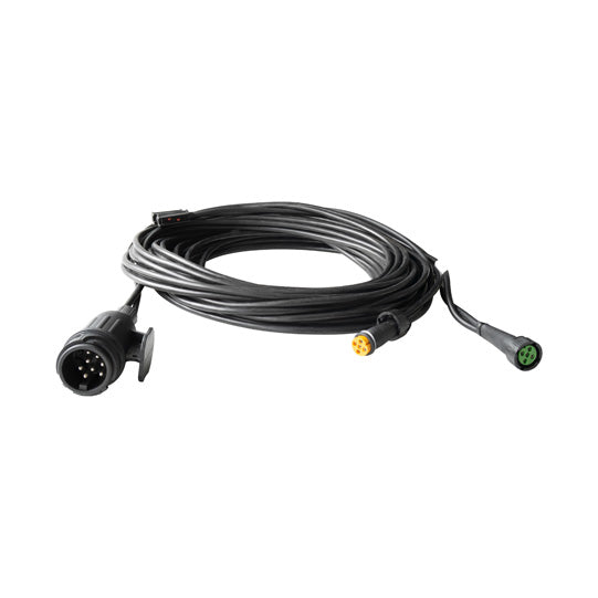 Supply cable, 12 V, 11.00 m, 13-pin plug, 5-pin bay.