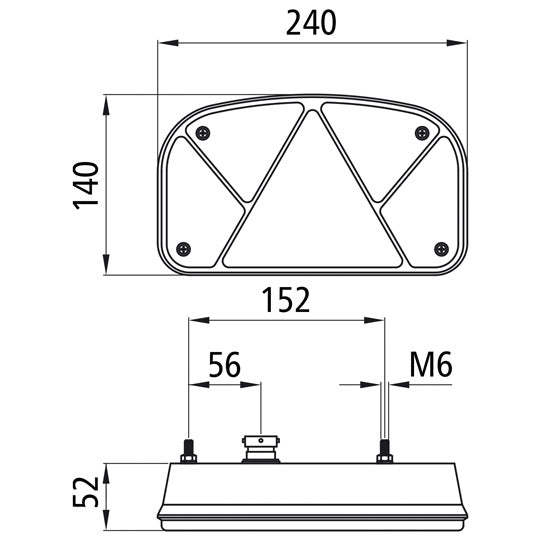 Multipoint II, 12V,left,5-pin bayonet,w.delta,w.NSL,w.KZL