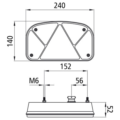 Multipoint II 12 V, 5-pin bay. w. triangle, w. KZL. triangle