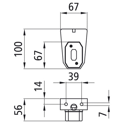 Flexipoint I, 12 V, white, grommet, with suspension part