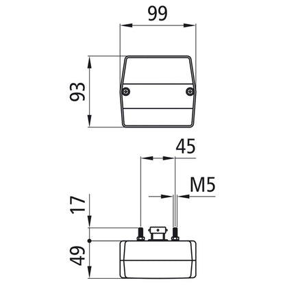 Minipoint, 12 V, left/right, 5-pin bayonet, with KZL