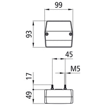 Minipoint, 12 V, L/R, grommet, optional KZL through cover