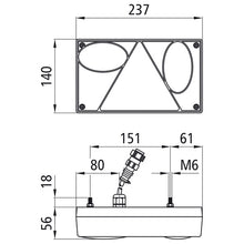 Multipoint I LED, 24 V, left, 1.80 m, 8-pin bay.