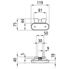 24 V, w.cable, w.expanding rivets, 90°angle (C)