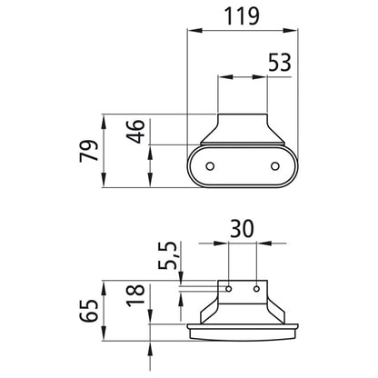 Unipoint LED, 24 V, SML, without cable, Valeo bracket