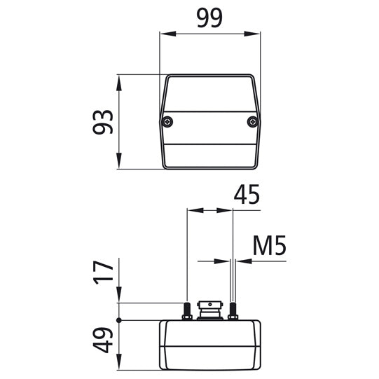 Minipoint, 12 V, left/right, 5-pin bayonet