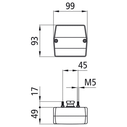 Minipoint, 12 V, left/right, 5-pin bayonet