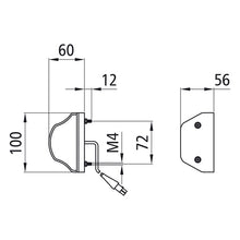 Regpoint, 12 V, KZL, 1.50 m, 2-fold connector (pin)