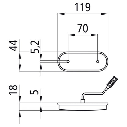 Unipoint LED, 24 V, SML, 0.50 m, P&amp;R, overmolded, OEM