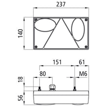 Multipoint I LED, 24 V, left, PG, with triangle