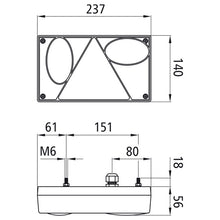 Multipoint I LED, 24 V, right, PG, with triangle